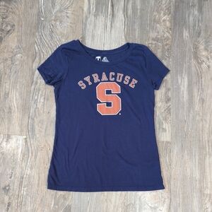 Syracuse College Women's size S Graphic Navy Tee